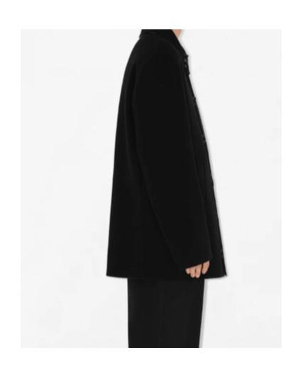 Burberry Black Wool Car Coat for men