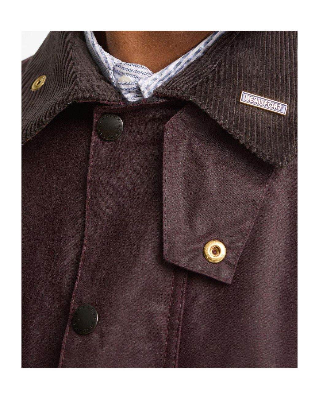 Barbour Purple Wax Field Jacket for men