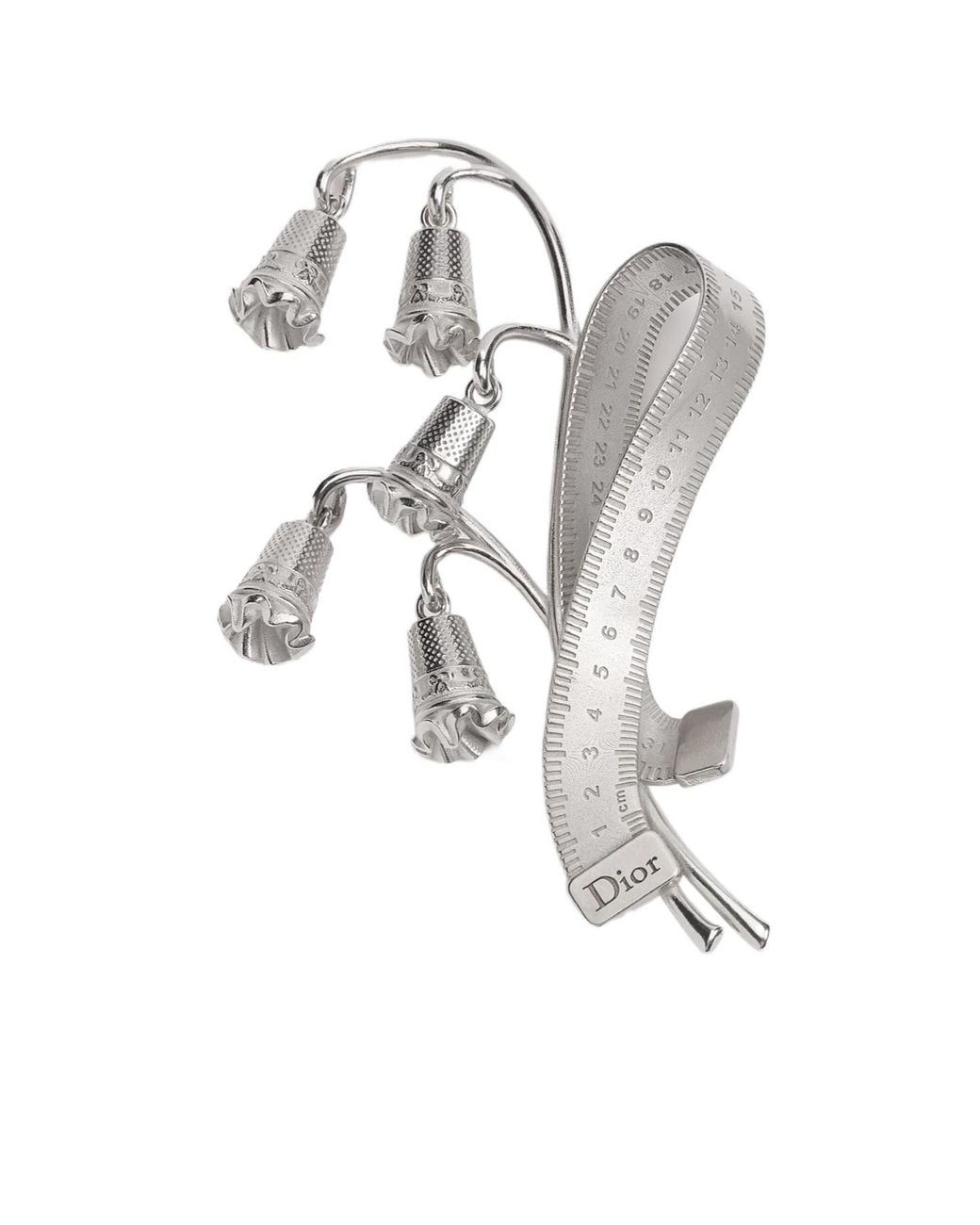 Dior Metallic Couture Charms Lily Of The Valley Brooch for men