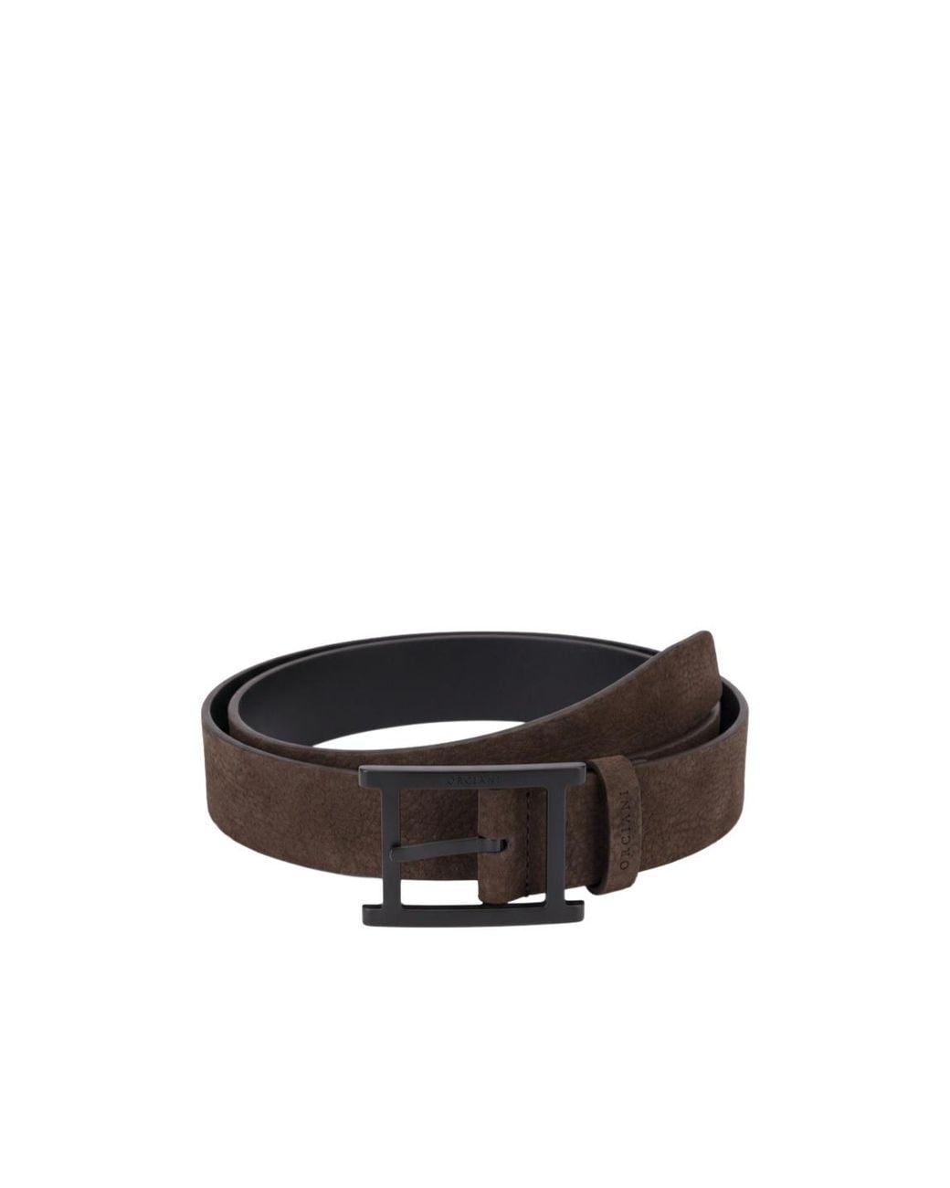 Orciani Black Buckle Belt for men