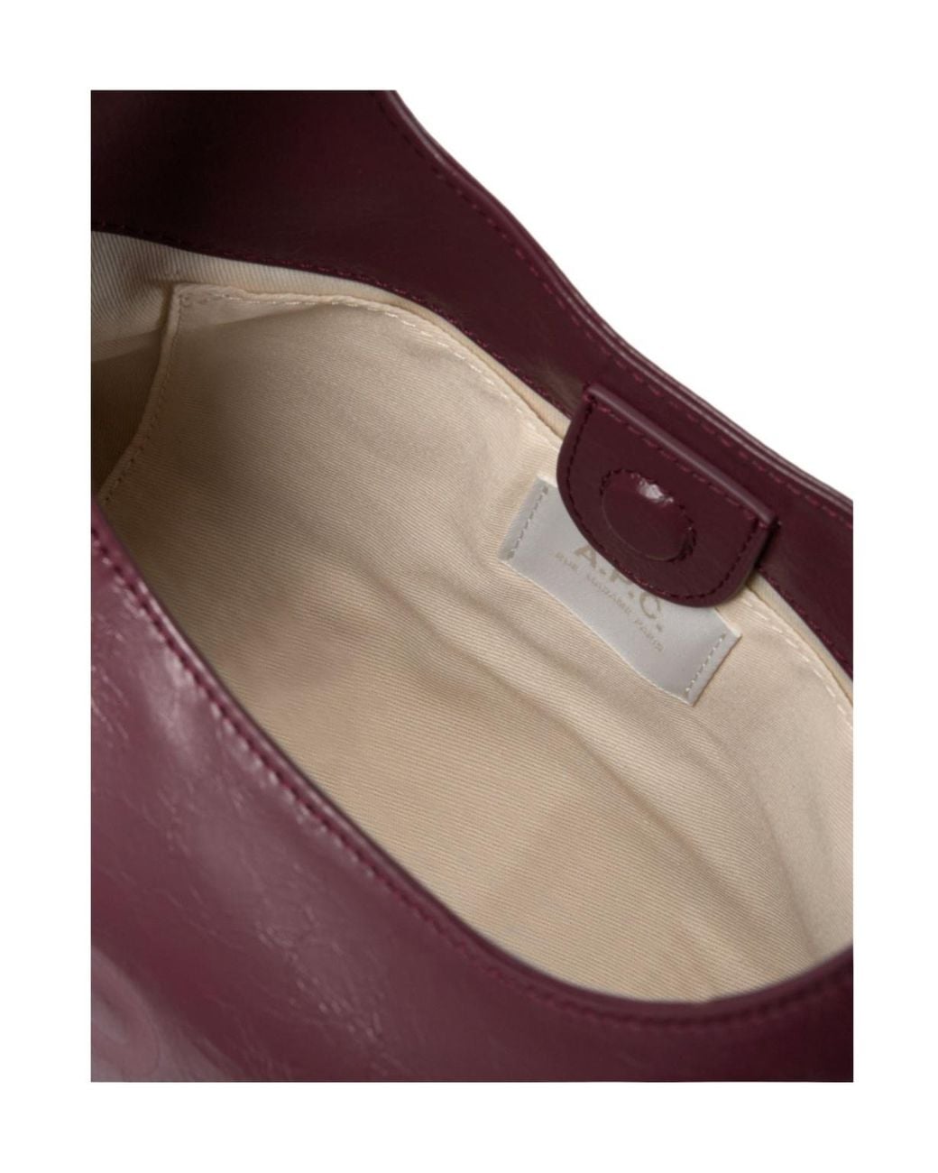 A.P.C. Purple Baby Ninon Logo Shoulder Bag