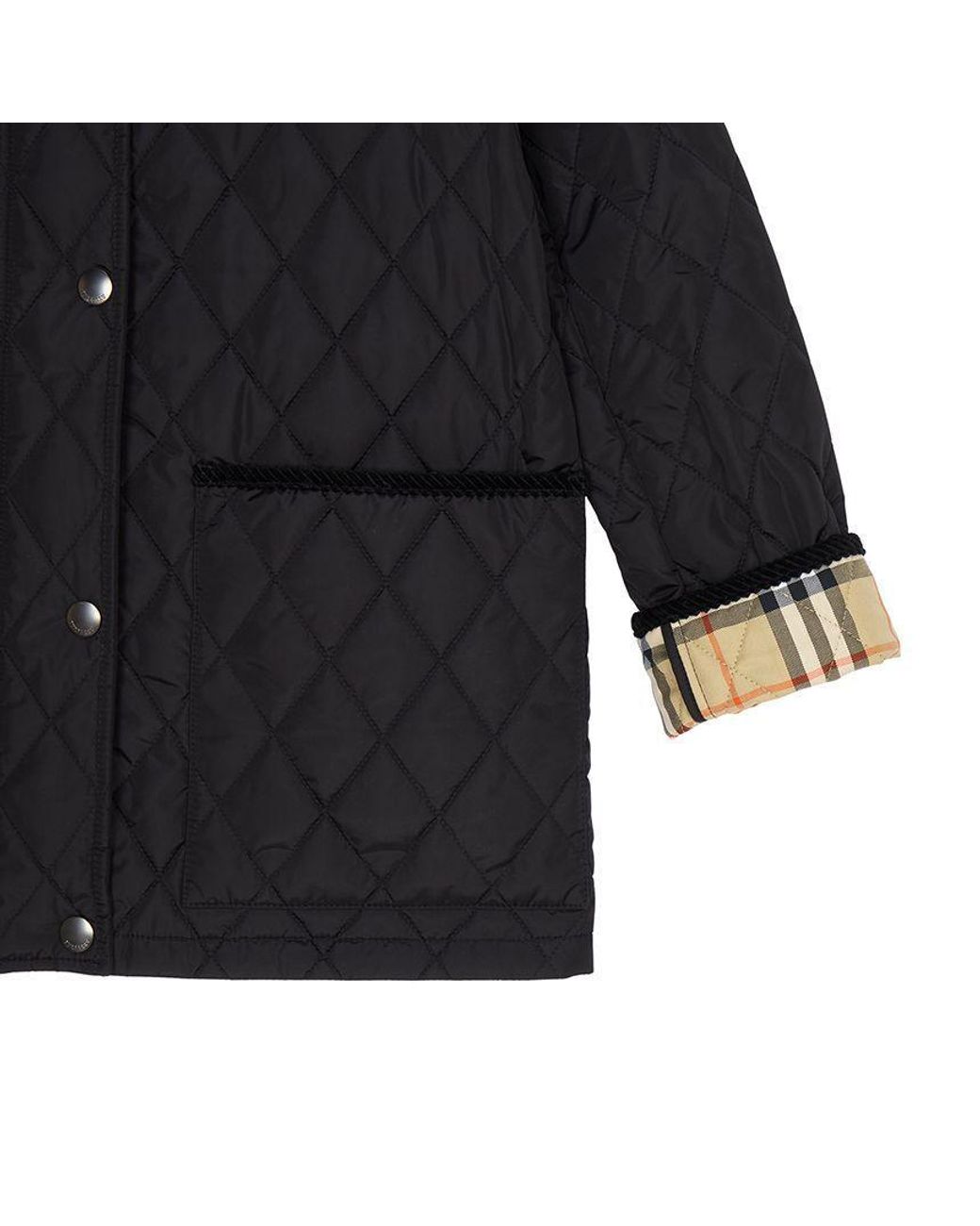 Burberry Blue Diamond Quilted Jacket