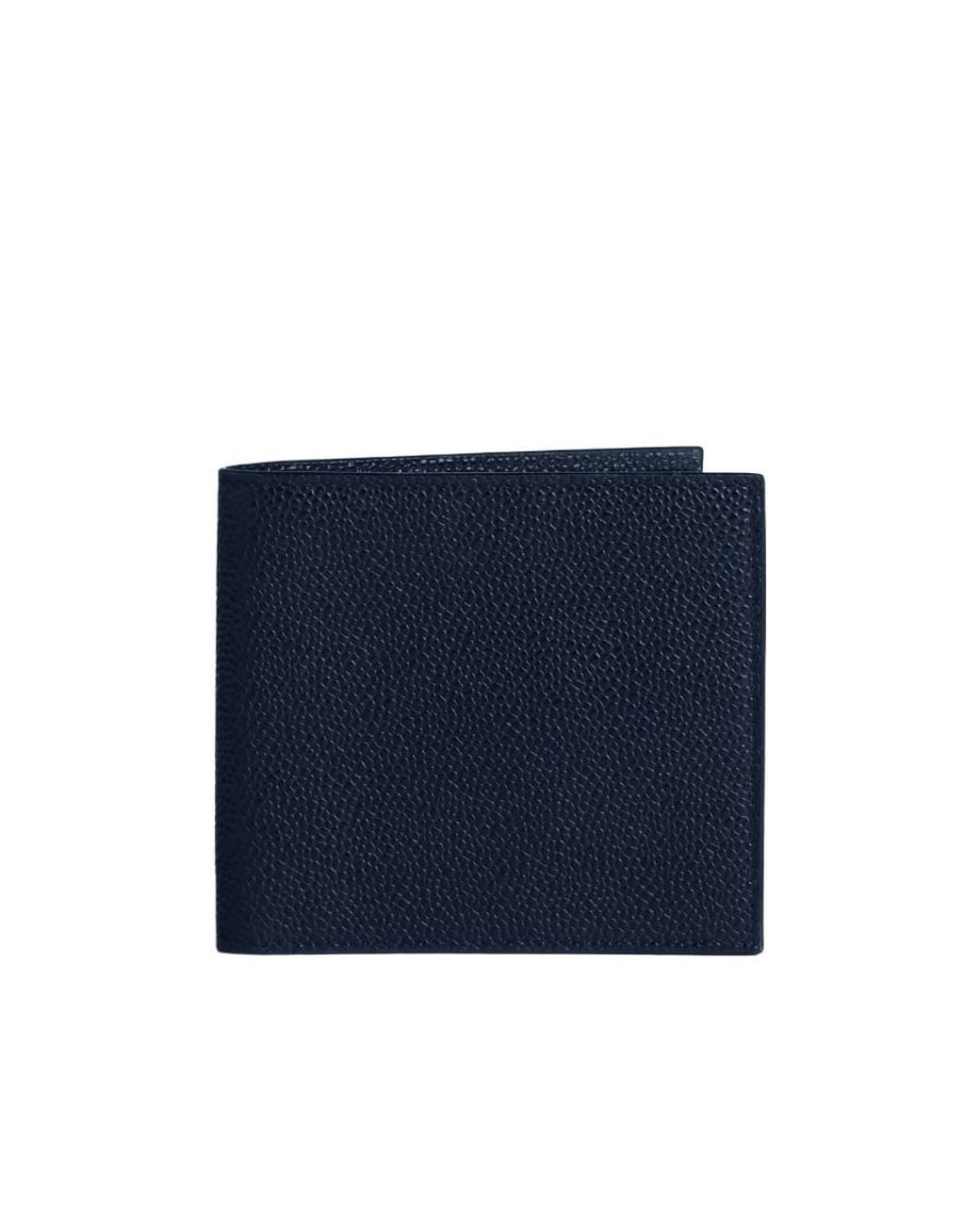 Thom Browne Blue Pebble Textured Bifold Wallet for men