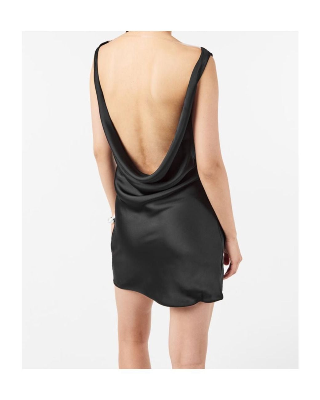 Norma Kamali Black Nk Drape Mini Dress