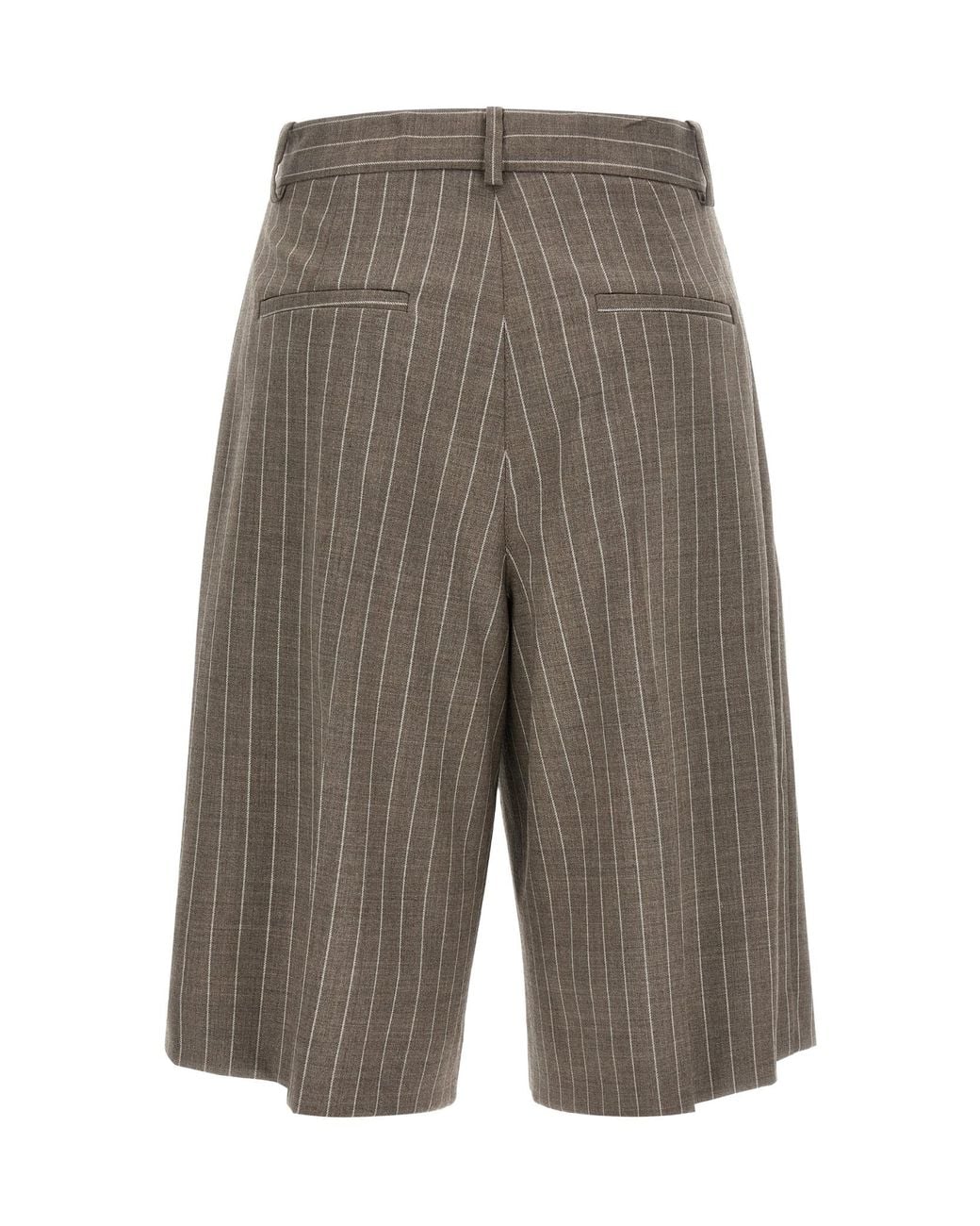 P.A.R.O.S.H. Gray Striped Shorts