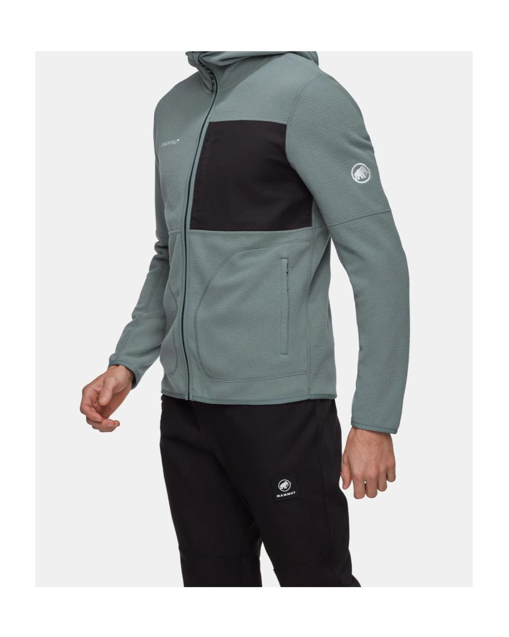 Mammut Blue Tamaro Logo-Embroidered Fleece Jacket for men