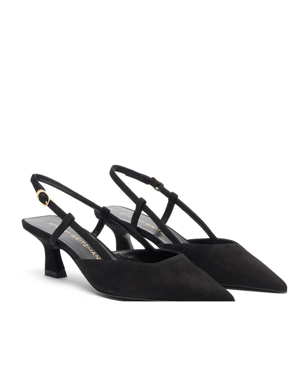 Stuart Weitzman Black Vinnie Slingback Pumps
