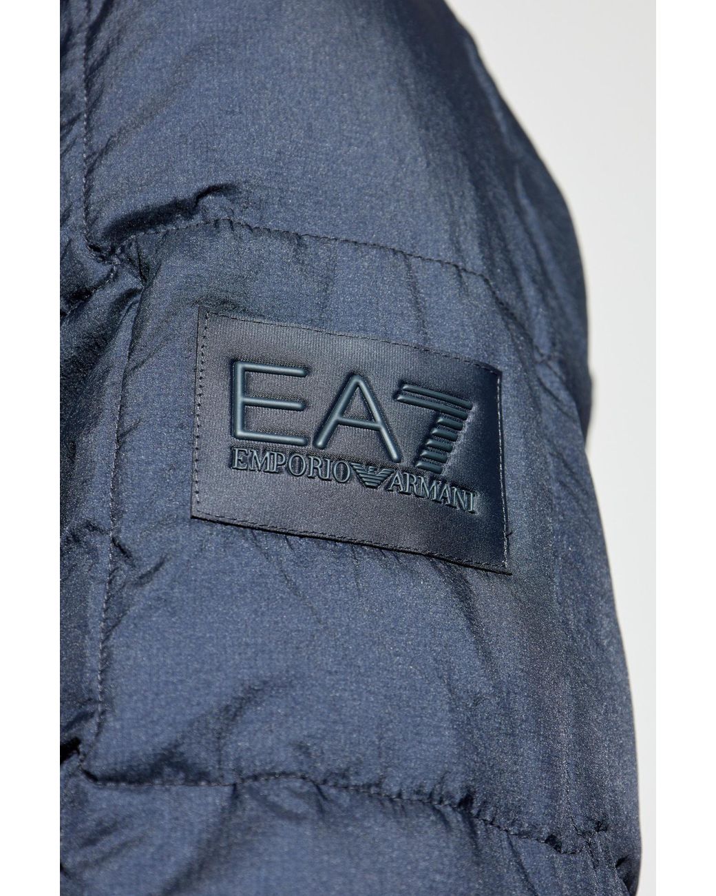 EA7 Blue Winter Jackets for men