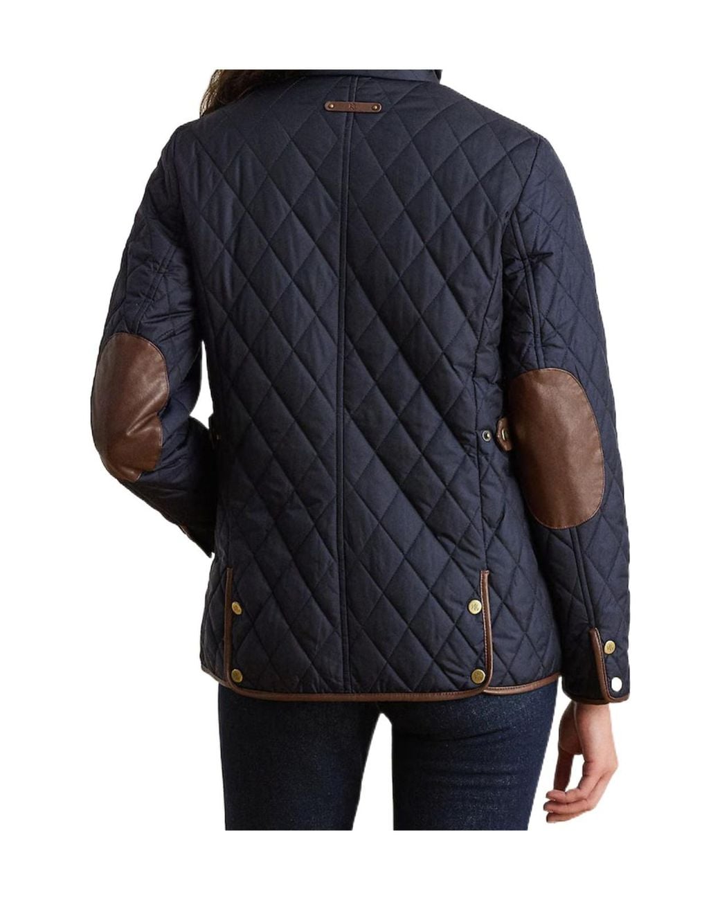 Ralph Lauren Blue Quilted Button-Up Jacket