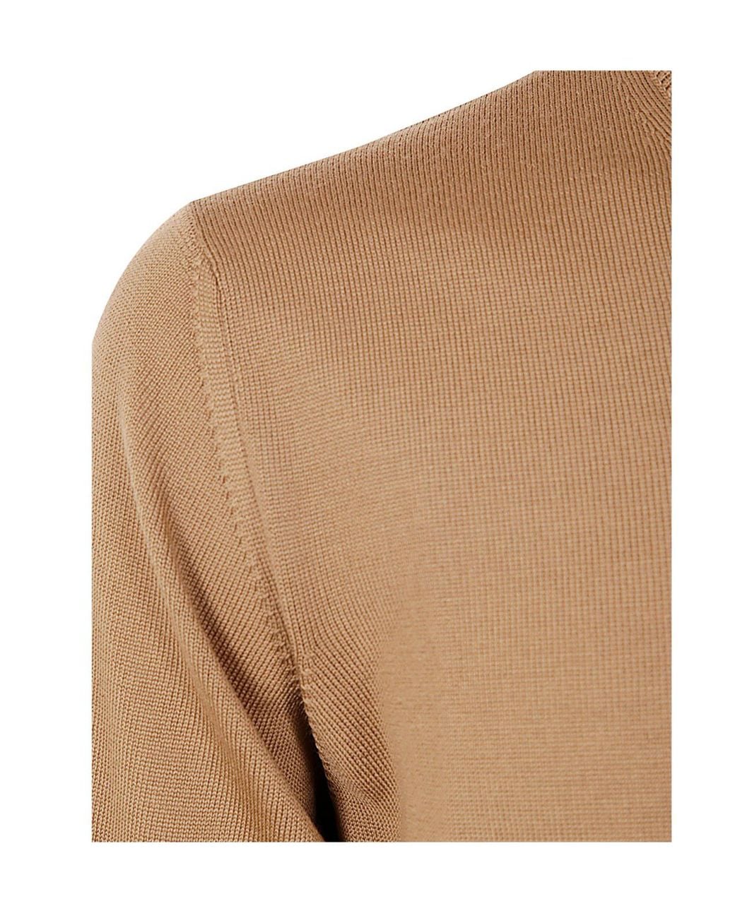Nuur Brown Round-Neck Pullover for men