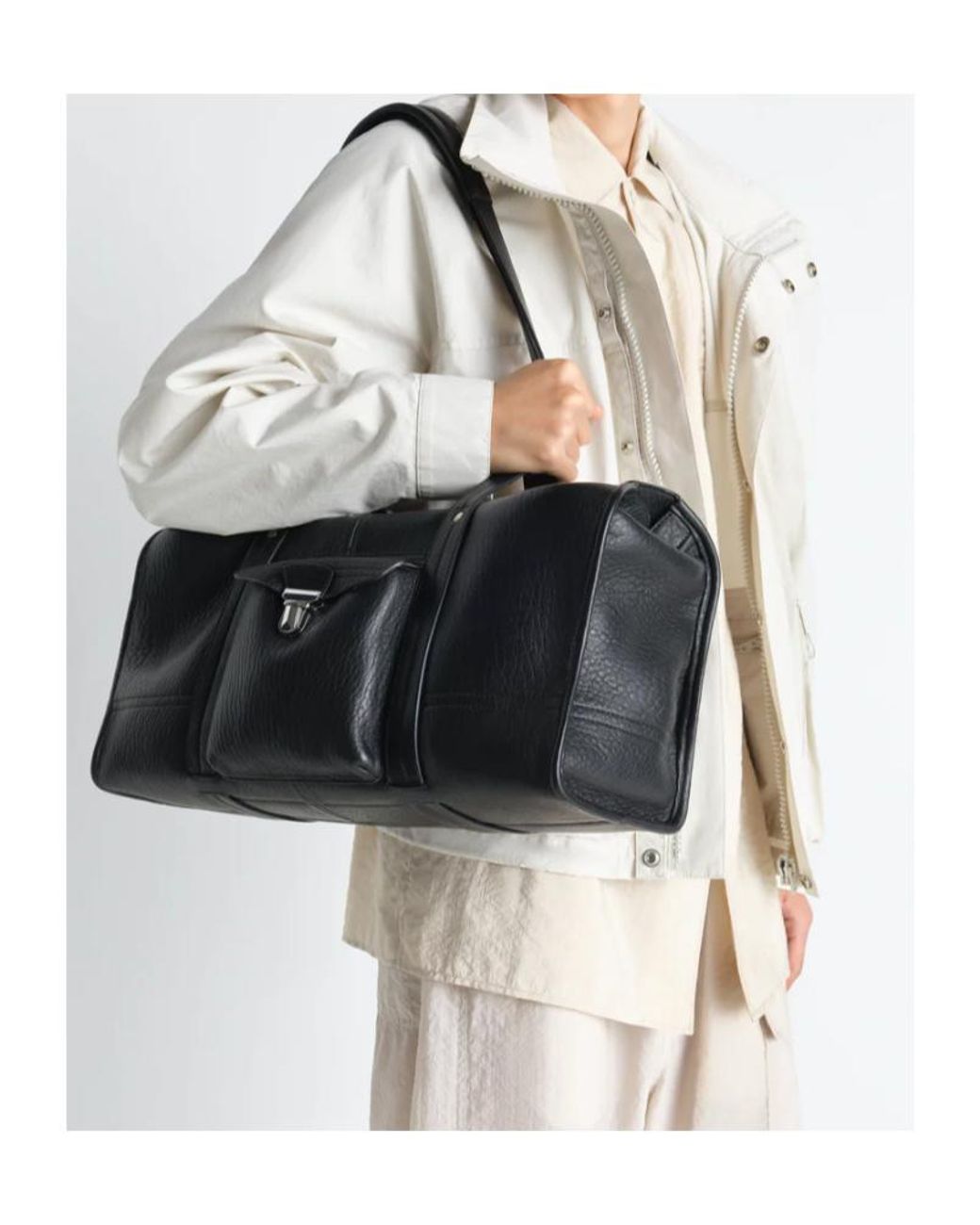 Lemaire Black Pocket Shoulder Bag