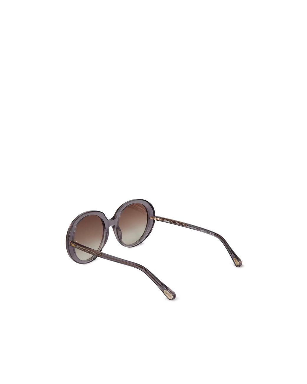 Chloé White Round Frame Sunglasses
