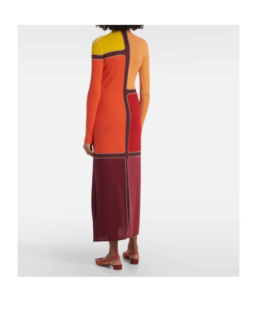 Gabriela Hearst Red Apollonis Wool And Cashmere Maxi Dress
