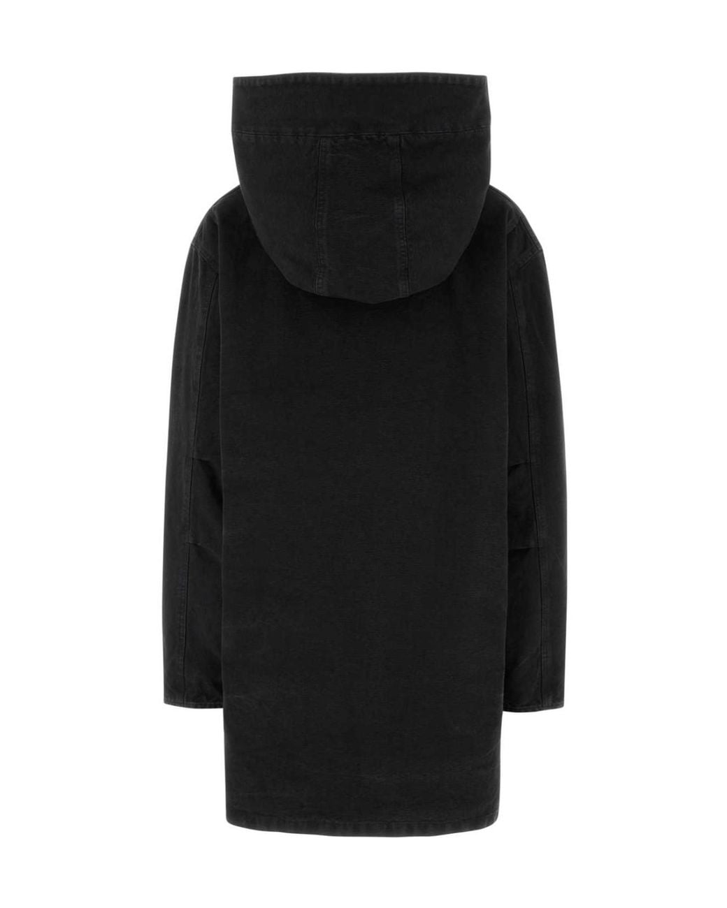 Prada Black Hooded Denim Jacket