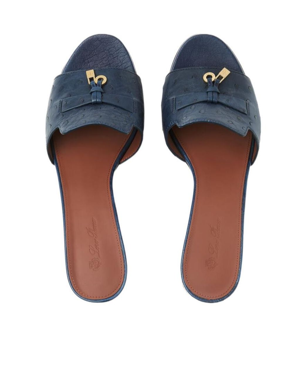 Loro Piana Blue Broadband Sandals