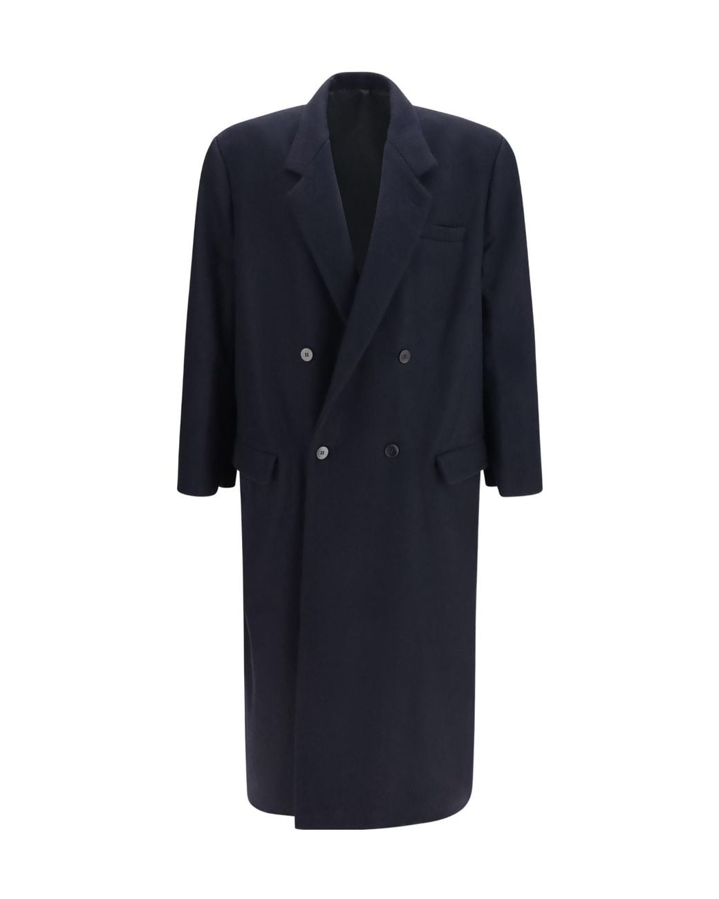 Magliano Blue Chilometro Double-Breasted Coat for men