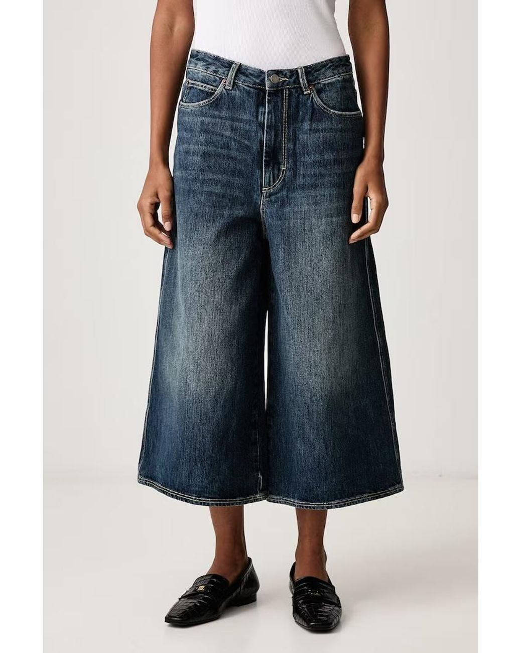 Soeur Blue Wide-Leg Jeans