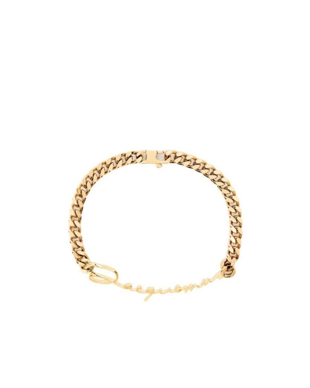 Jacquemus Metallic La Gourmette Chain-Linked Bracelet
