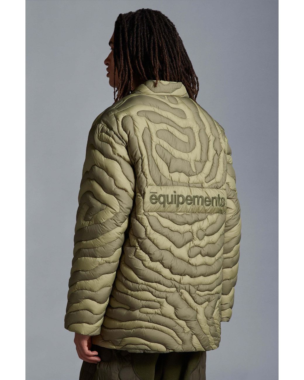 Moncler Green Peano Short Down Jacket for men