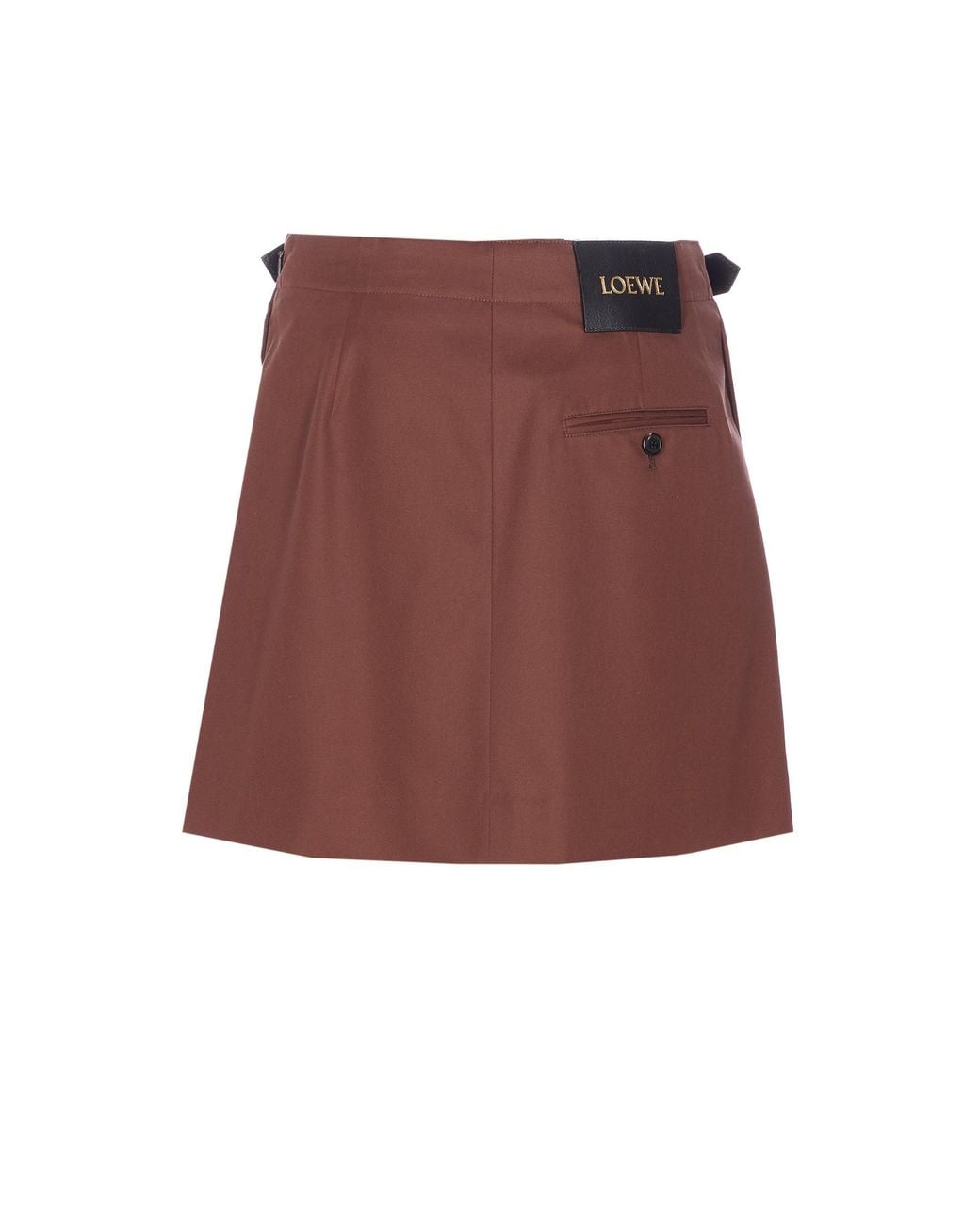 Loewe Purple Belted Mini Skirt