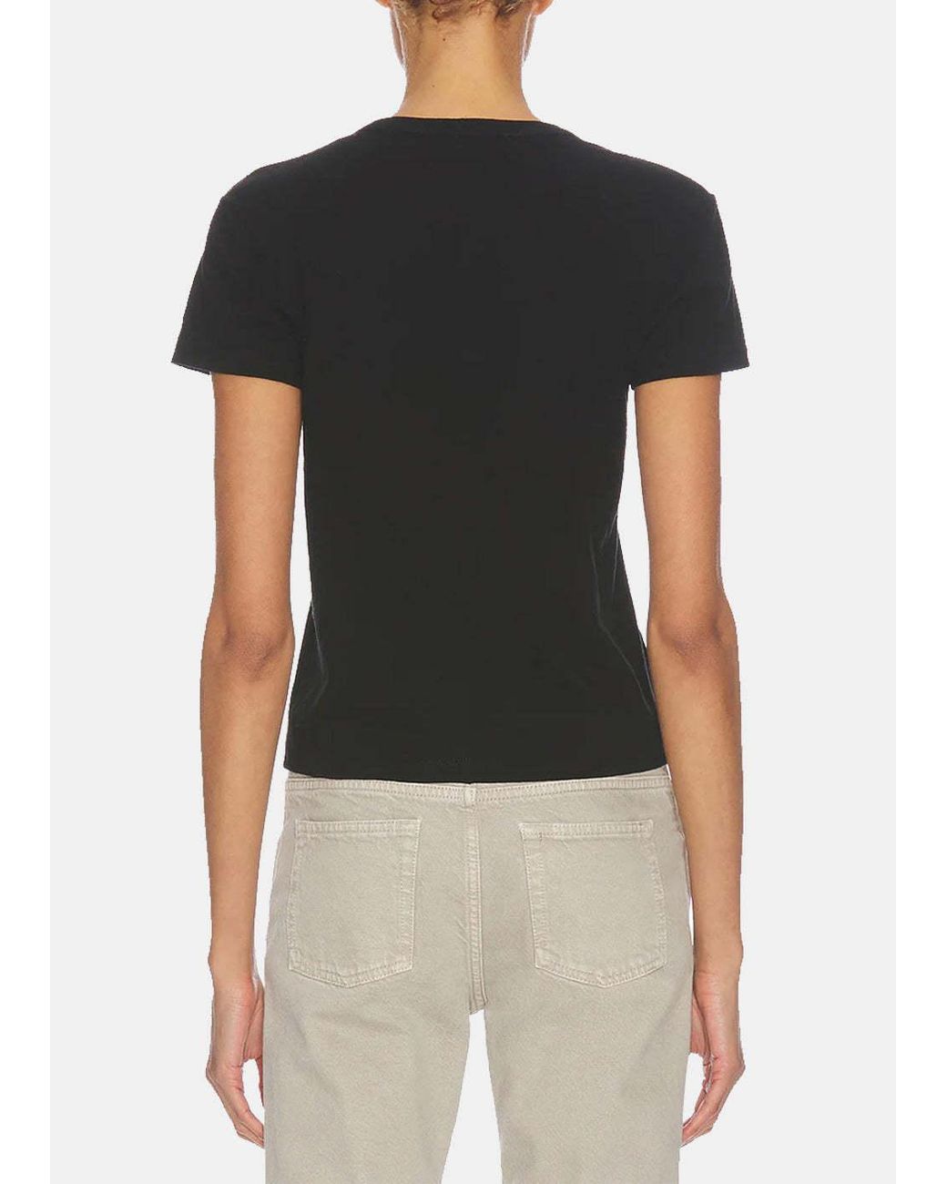 The Row Black Crewneck T-Shirt
