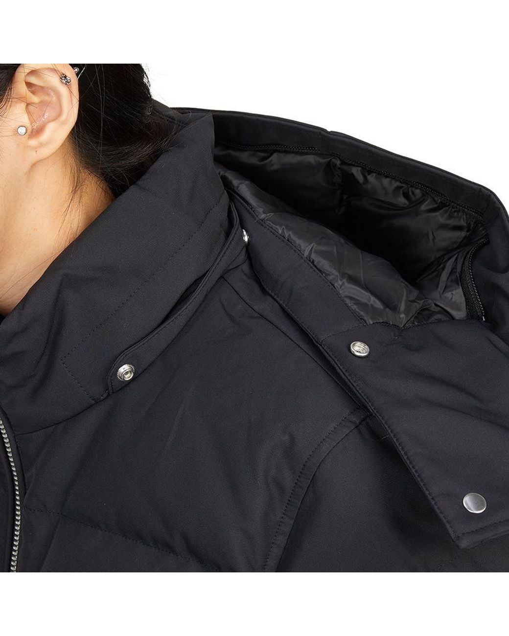 Moose Knuckles Black Padded Hooded Jacket
