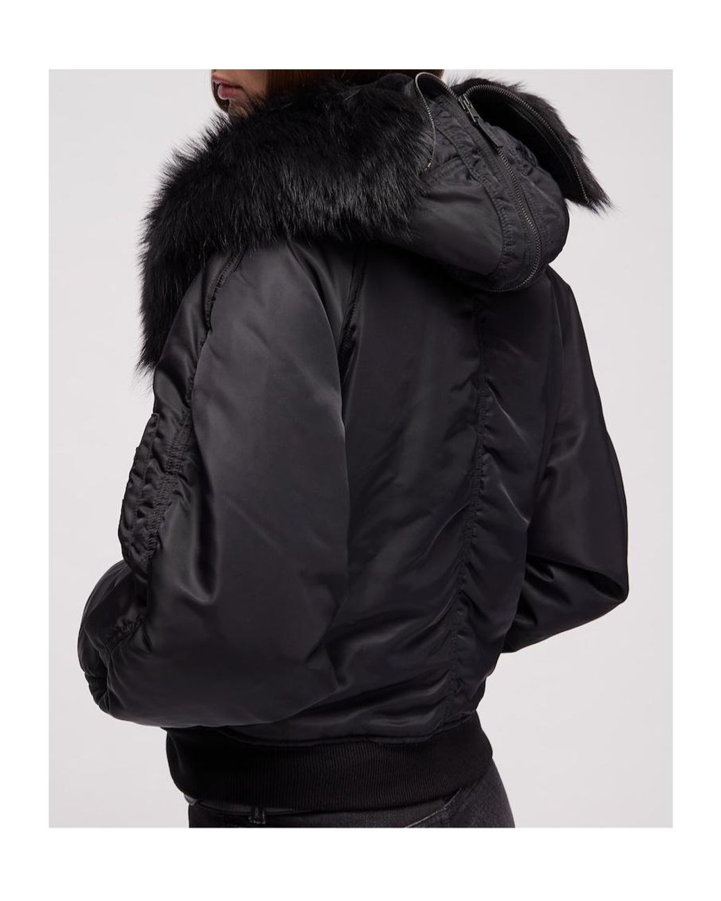 Gucci Black Padded Bomber Jacket