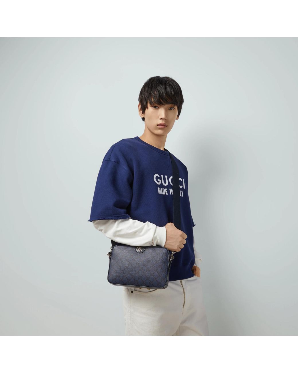 Gucci Blue Ophidia Small Crossbody Bag for men