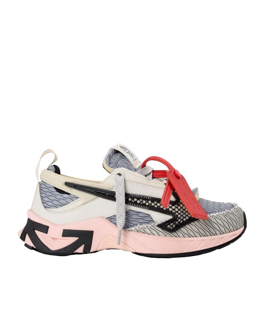 Off-White c/o Virgil Abloh Pink Mesh Panel Chunky Sneakers