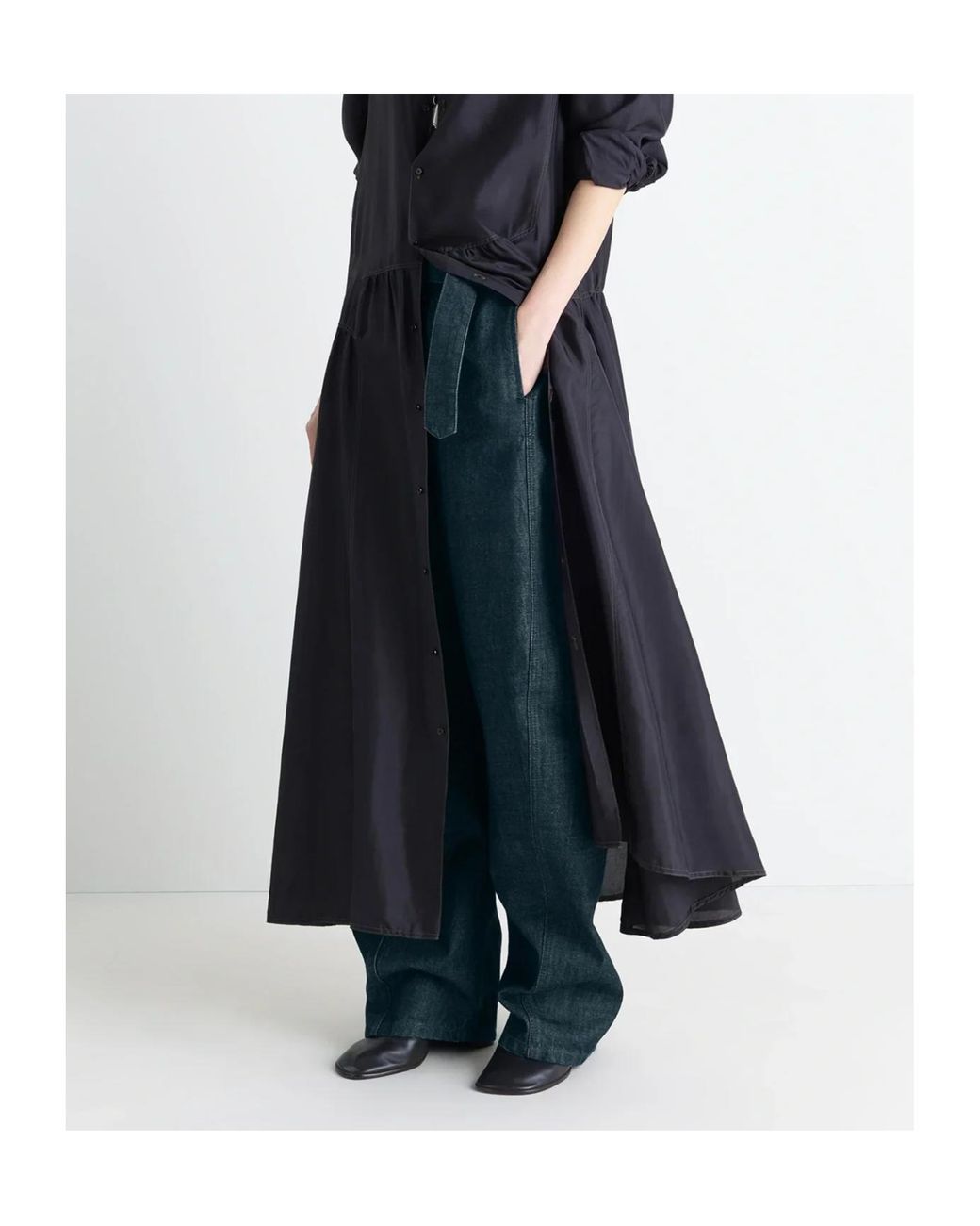 Lemaire Blue Belted Twisted Jeans for men