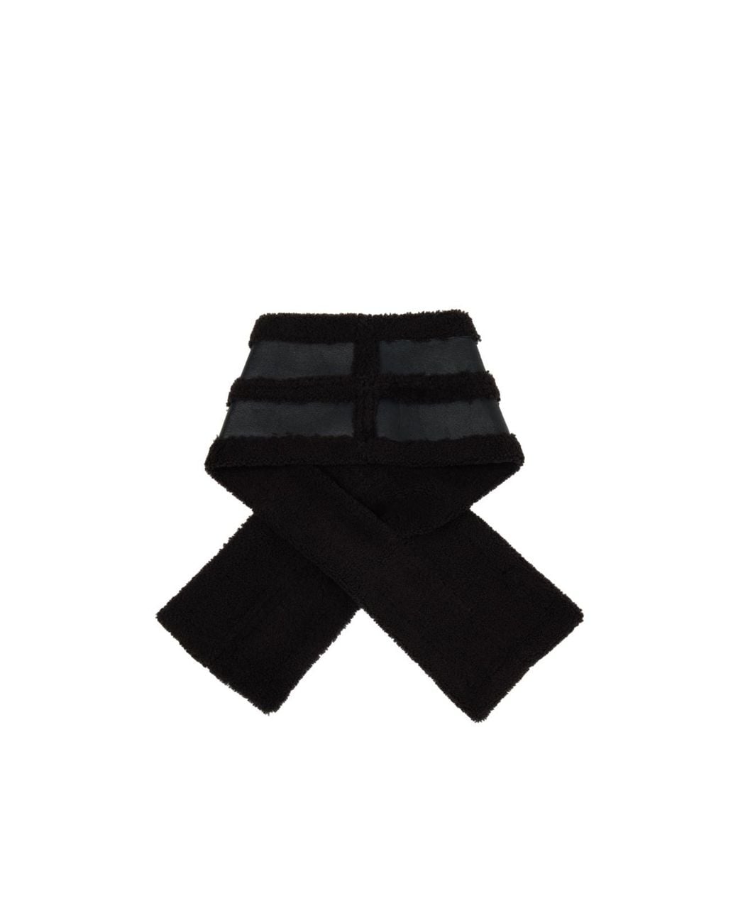 Our Legacy Black Rectangular Wool Scarf for men
