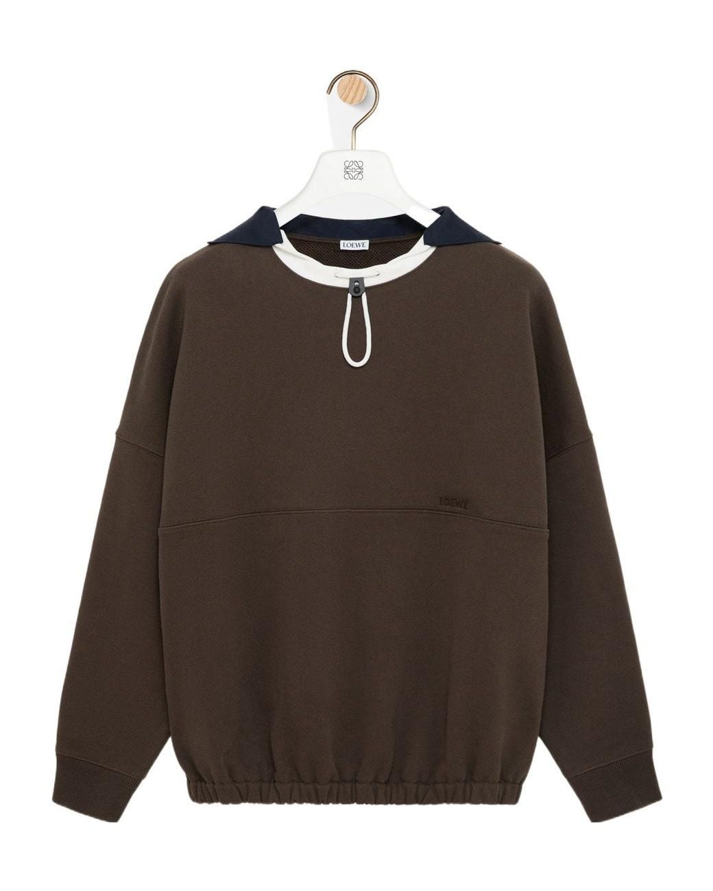 Loewe Brown Medium-Weight Fleece Sweatshirt
