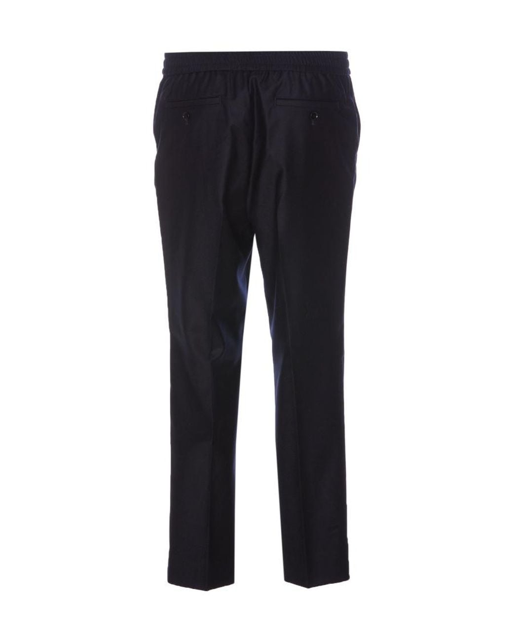 AMI Blue Cropped Tailored Trousers for men