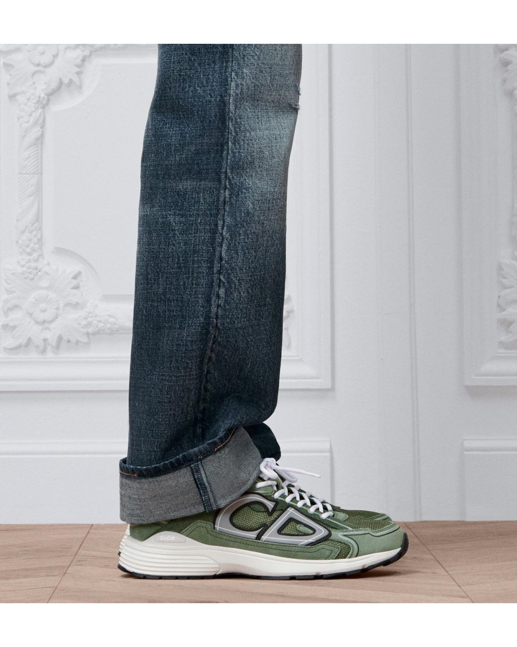 Dior Green Homme B30 Countdown Sneakers for men