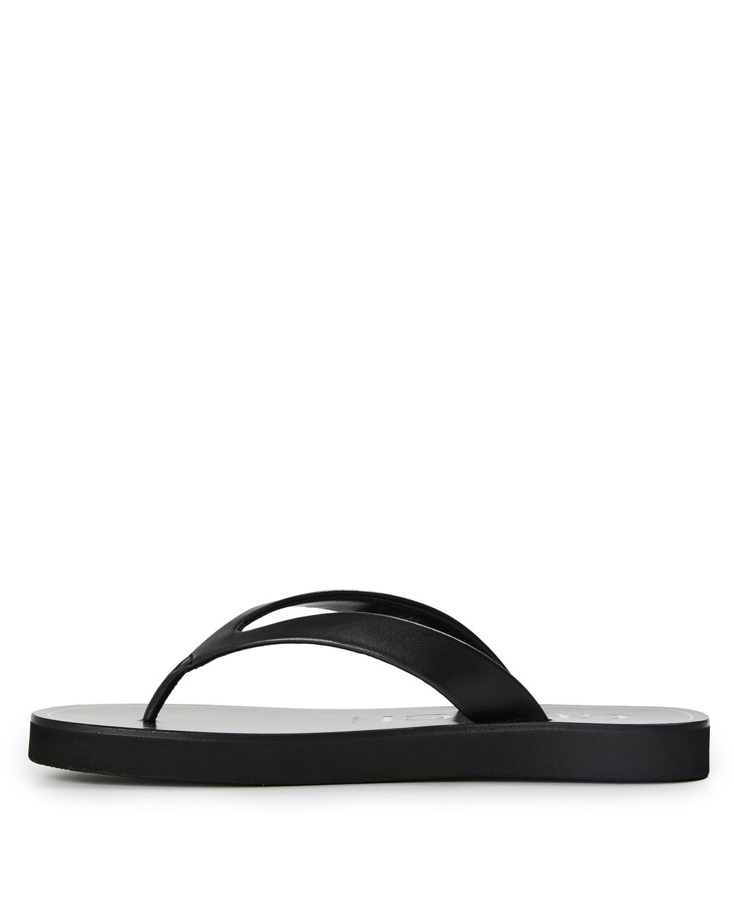 Gucci Black Simple Flip-Flops