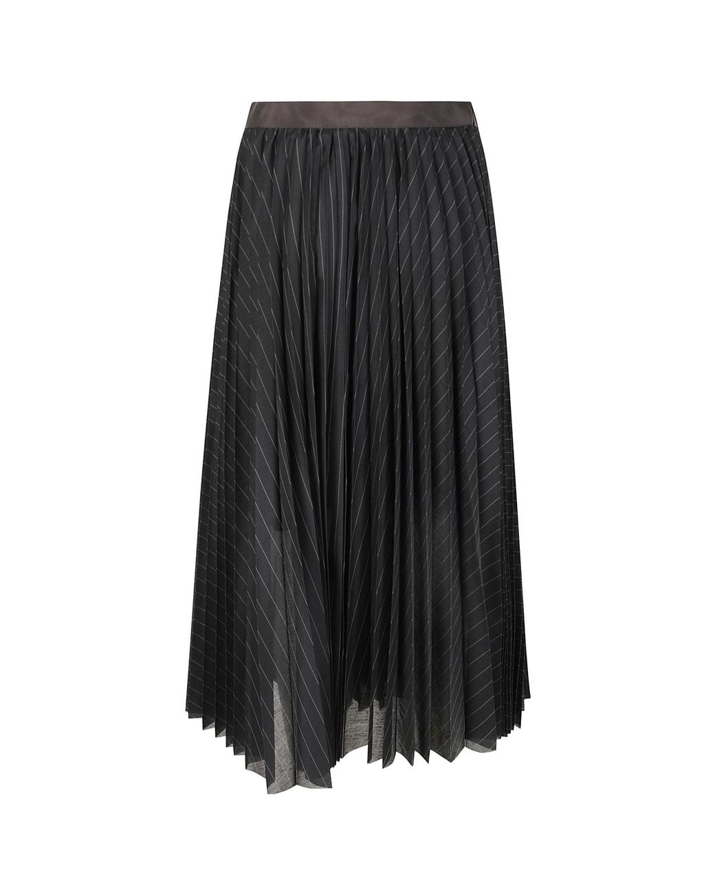 Sacai Black Striped Skirt