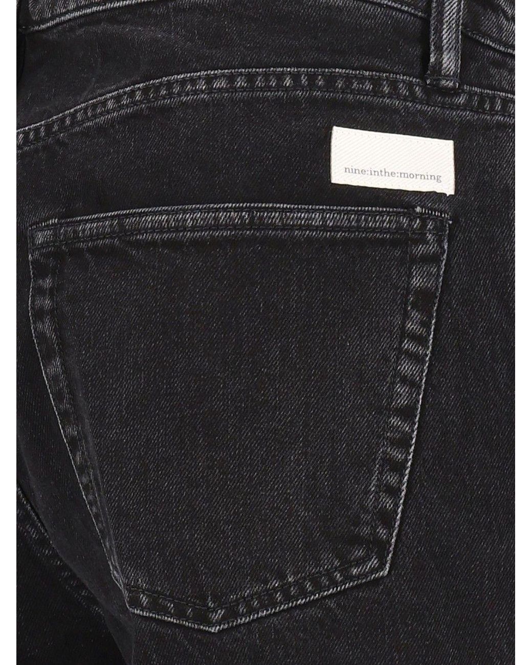 Nine:inthe:morning Black Straight-Leg Jeans for men