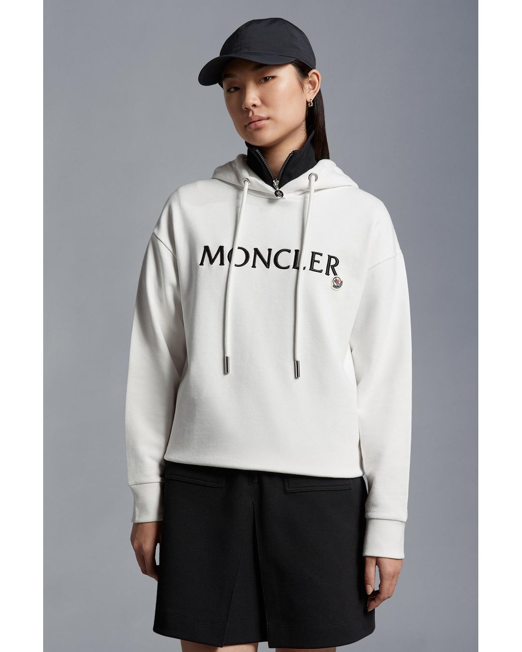 Moncler Gray Logo Hoodie