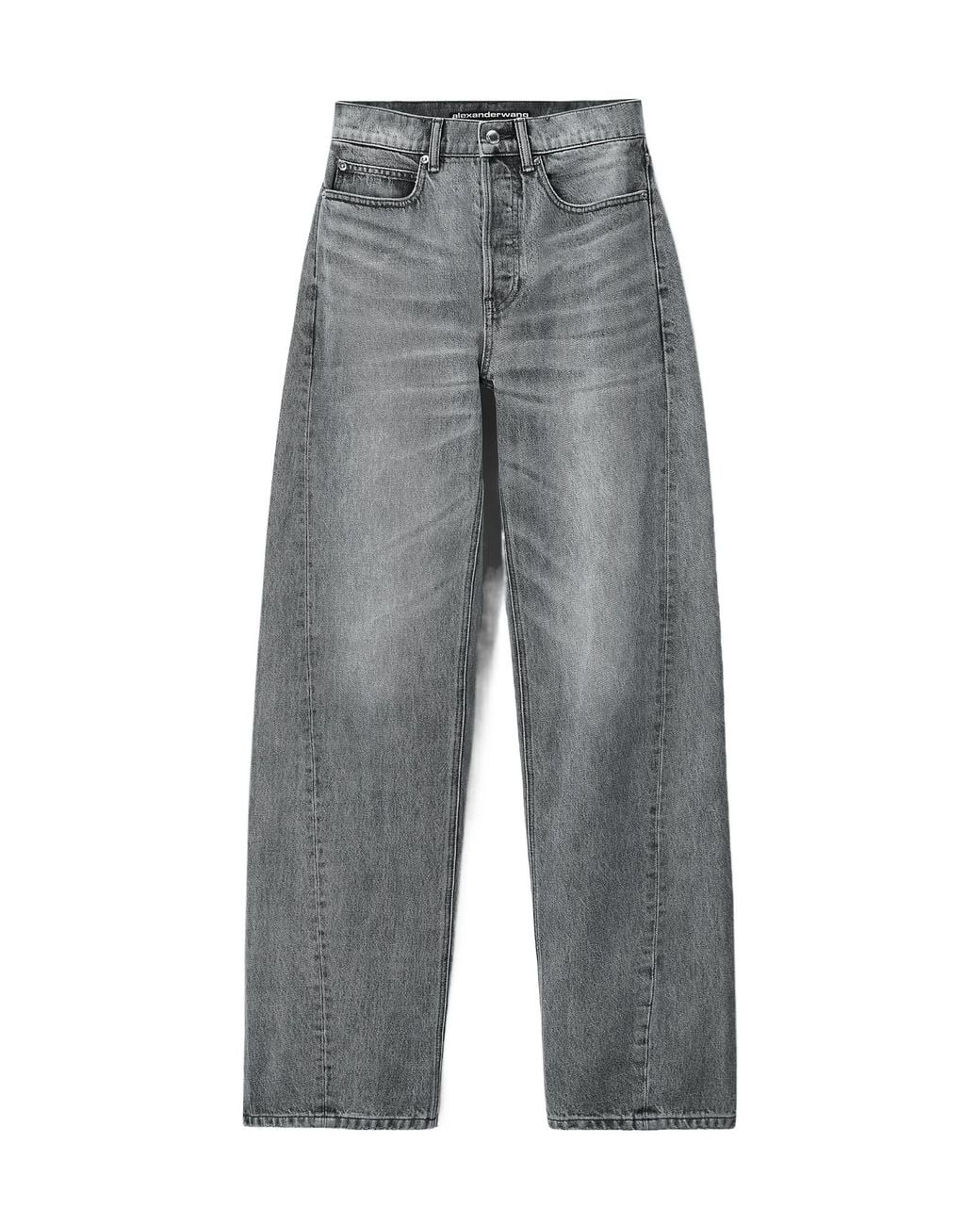 Alexander Wang Gray Float Shadow Pocket Mid-Rise Relaxed Jeans