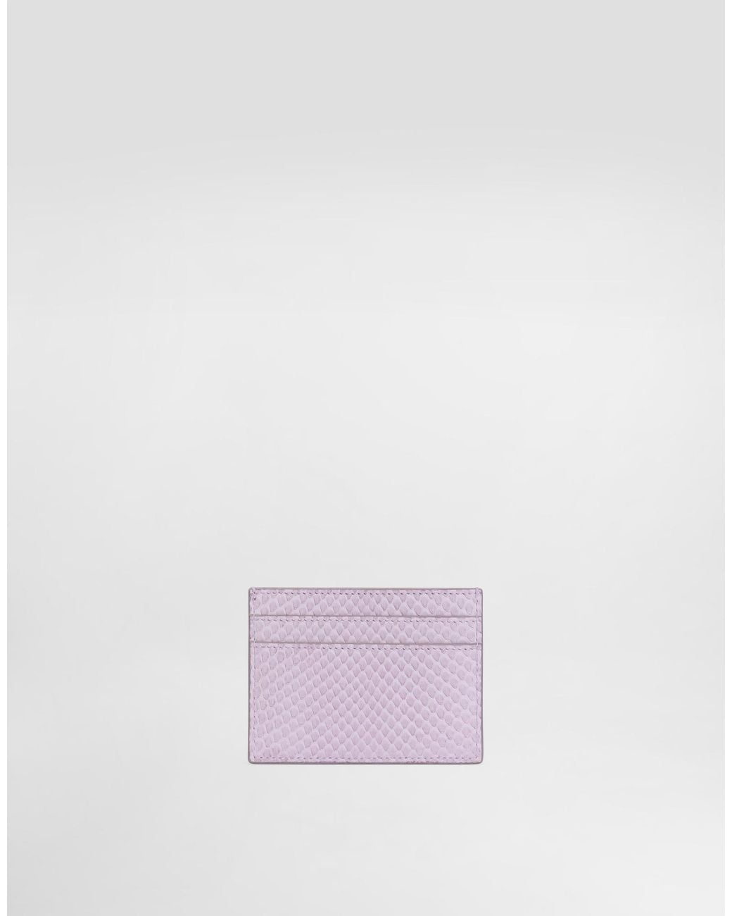 Dolce & Gabbana Purple Python Card Holder