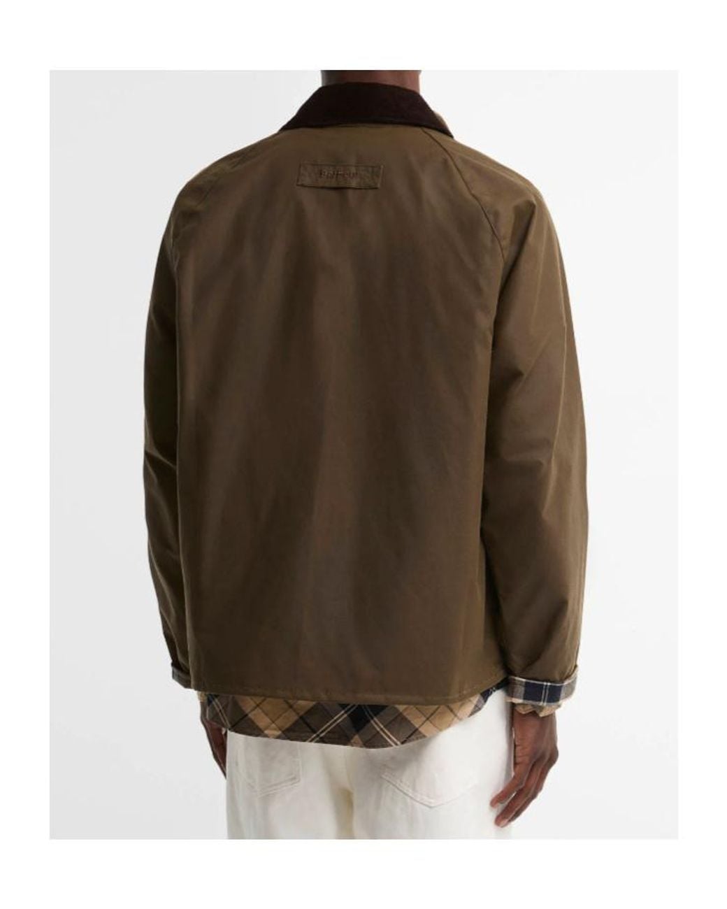 Barbour Brown Short Wax Jacket for men