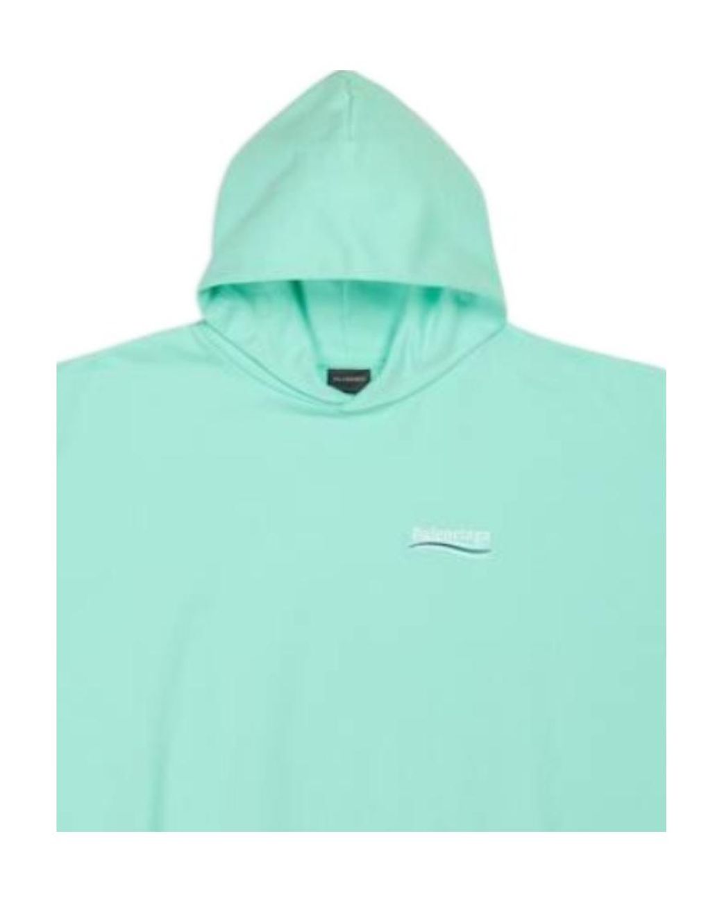 Balenciaga Blue Hoodie Large Fit Political Campaign Da Uomo for men