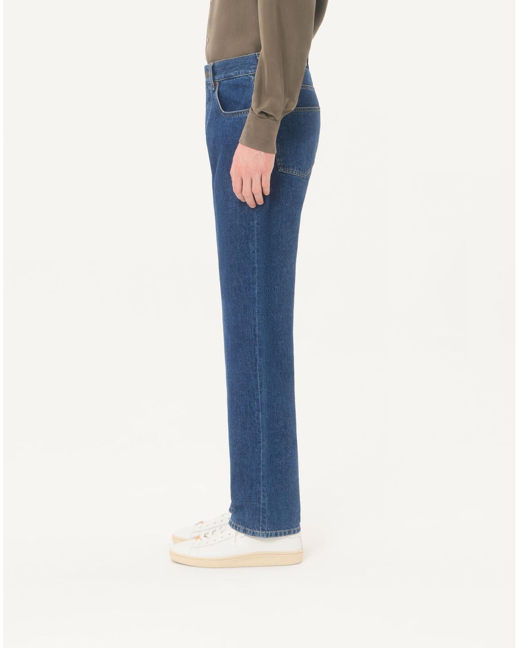 Valentino Blue Vgold Straight-Leg Jeans for men