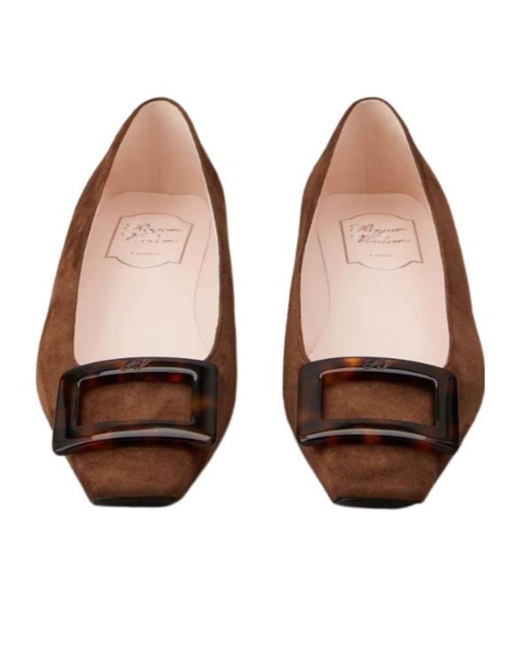 Roger Vivier Brown Belle Vivier Ballerinas