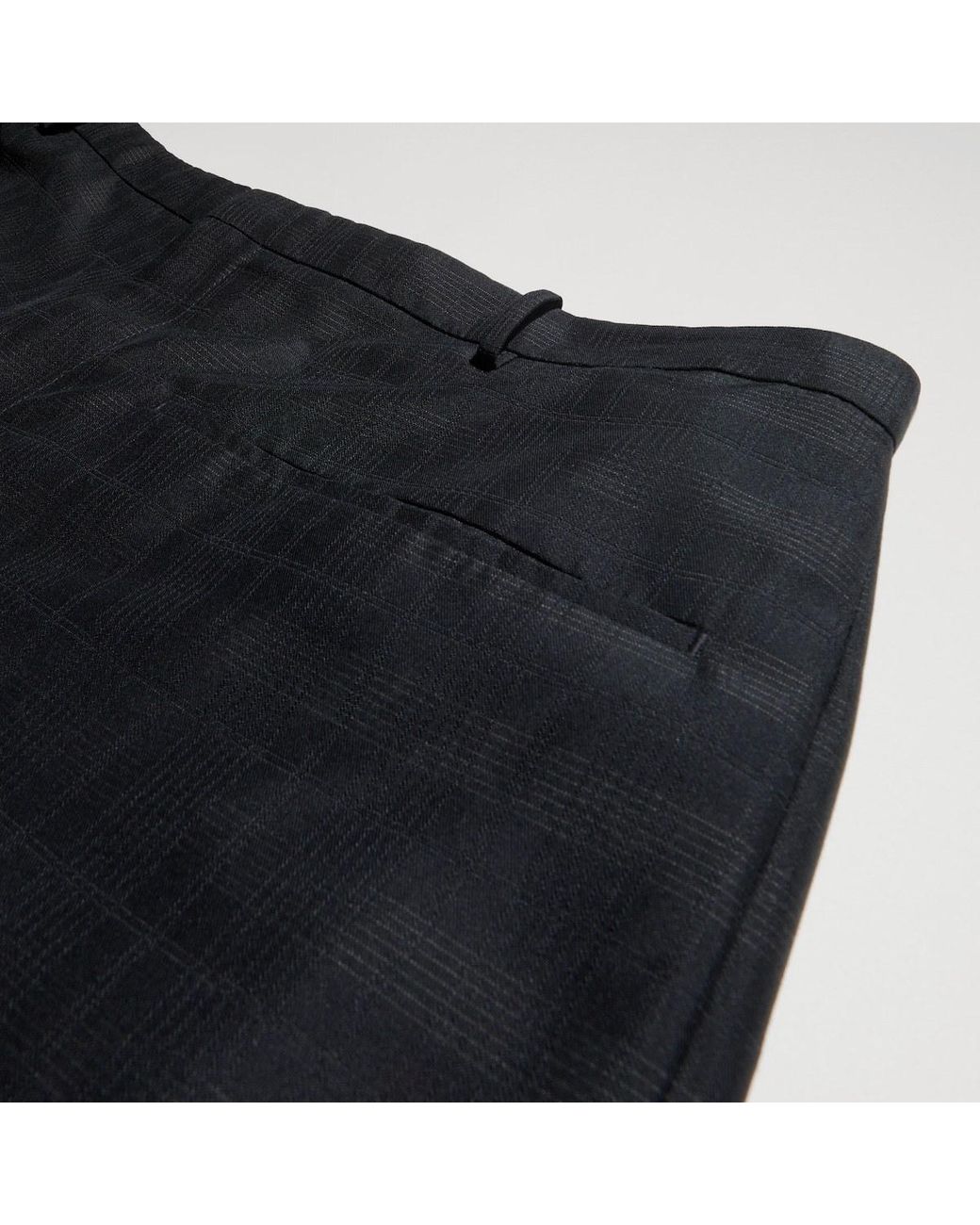 Gucci Black Loose Fit Prince Of Wales Pants for men