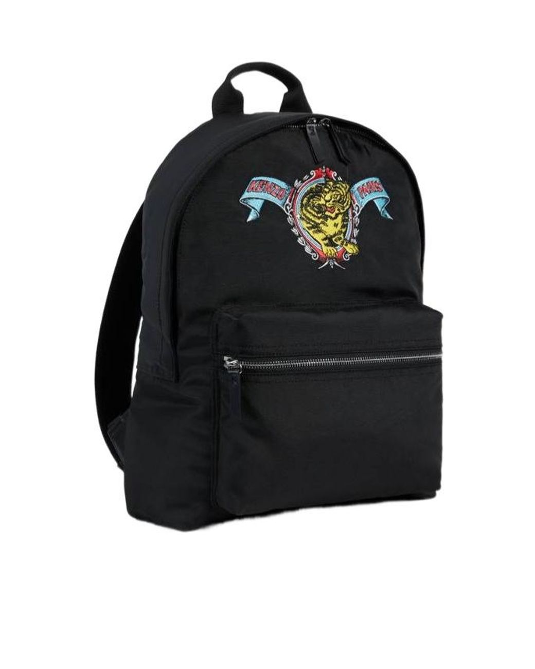 KENZO Black Jumping Tiger Backpack for men
