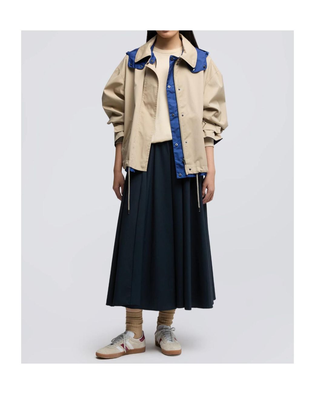 Aspesi Natural Reversible Hooded Jacket