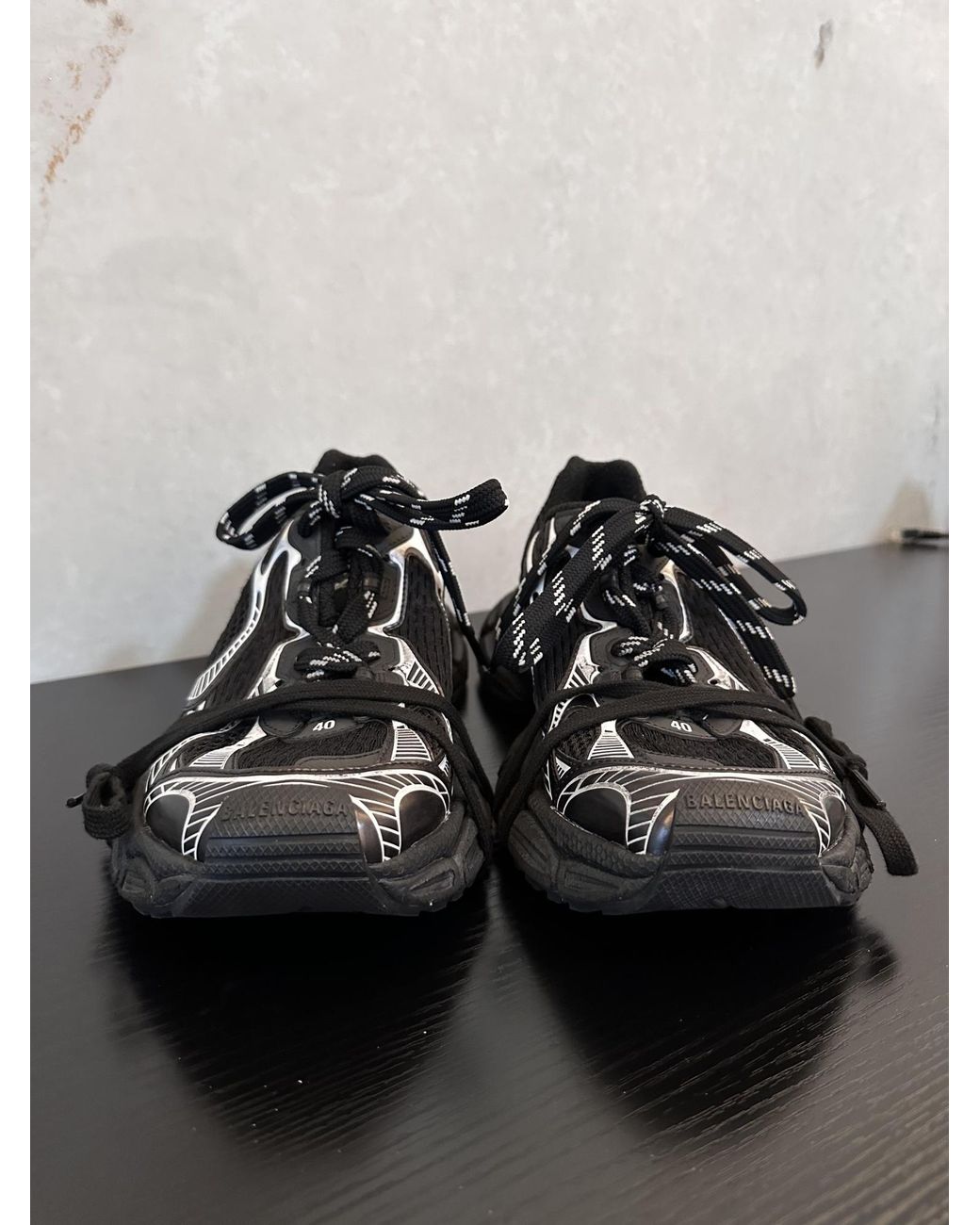 Balenciaga Black 3Xl Low-Top Sneakers