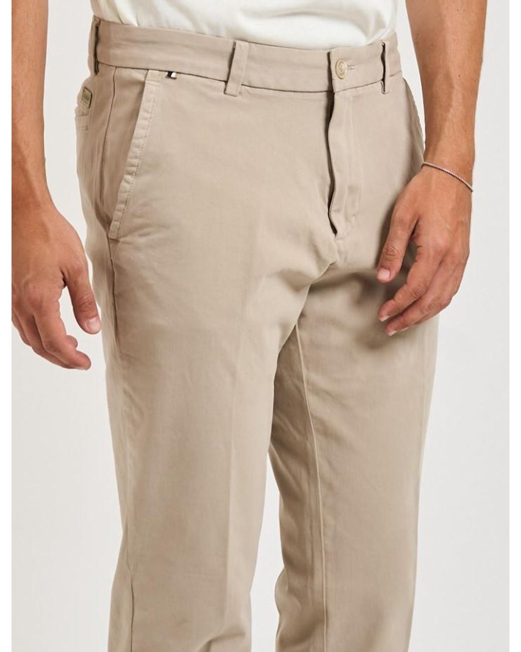 Boss Natural H-Kaiton1 Welt-Pocket Trousers for men