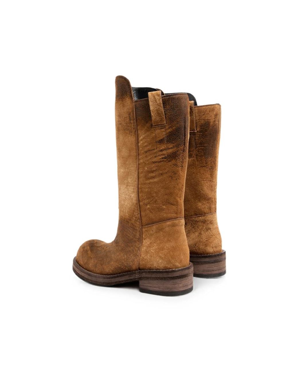 Ann Demeulemeester Brown Round-Toe Tall Boots